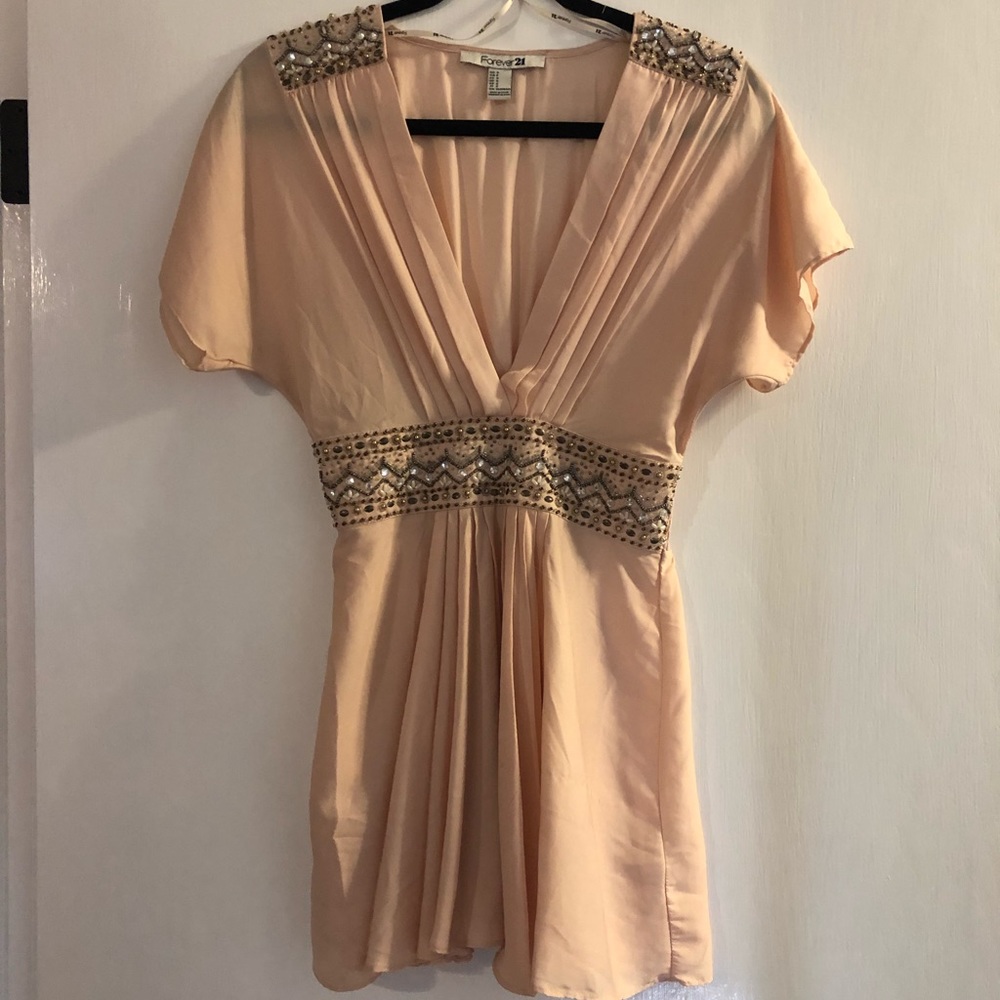 Forever 21 pink v neck tunic
